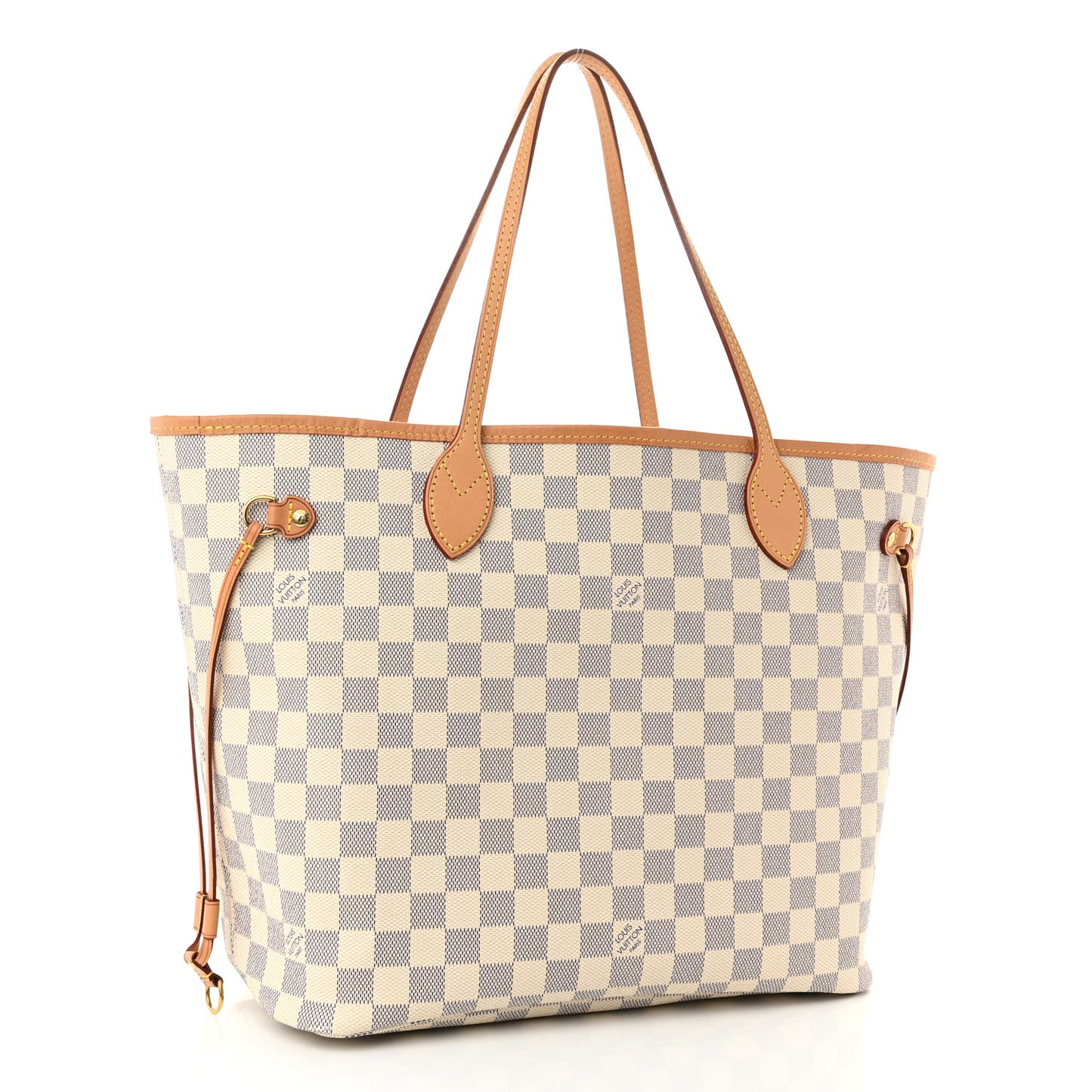 Damier Azur Neo Neverfull MM Rose Ballerine