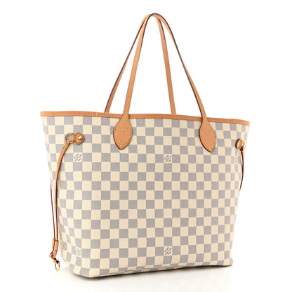 Louis Vuitton Damier Azur Neo Neverfull MM Rose Ballerine 3 of 10