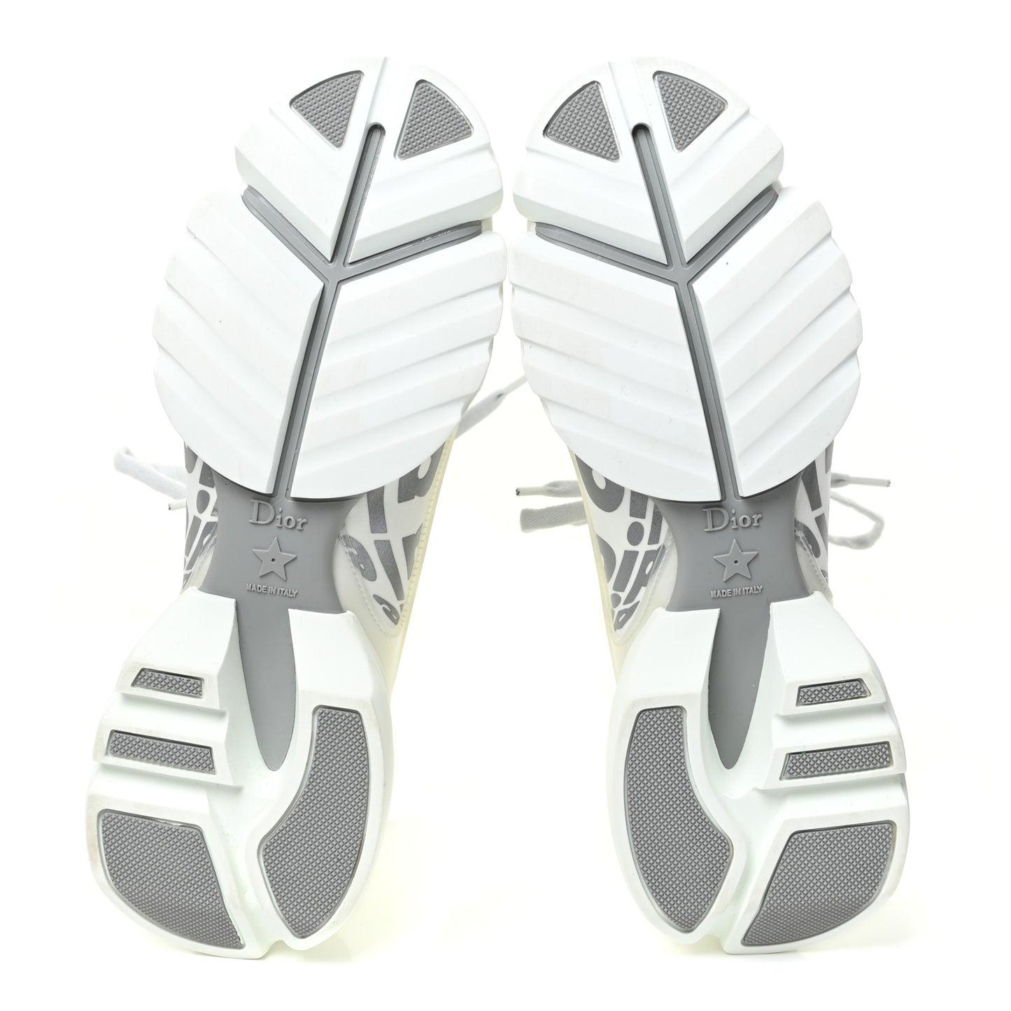 Neoprene Rubber Spatial Print Womens D-Connect Sneakers 38.5 White
