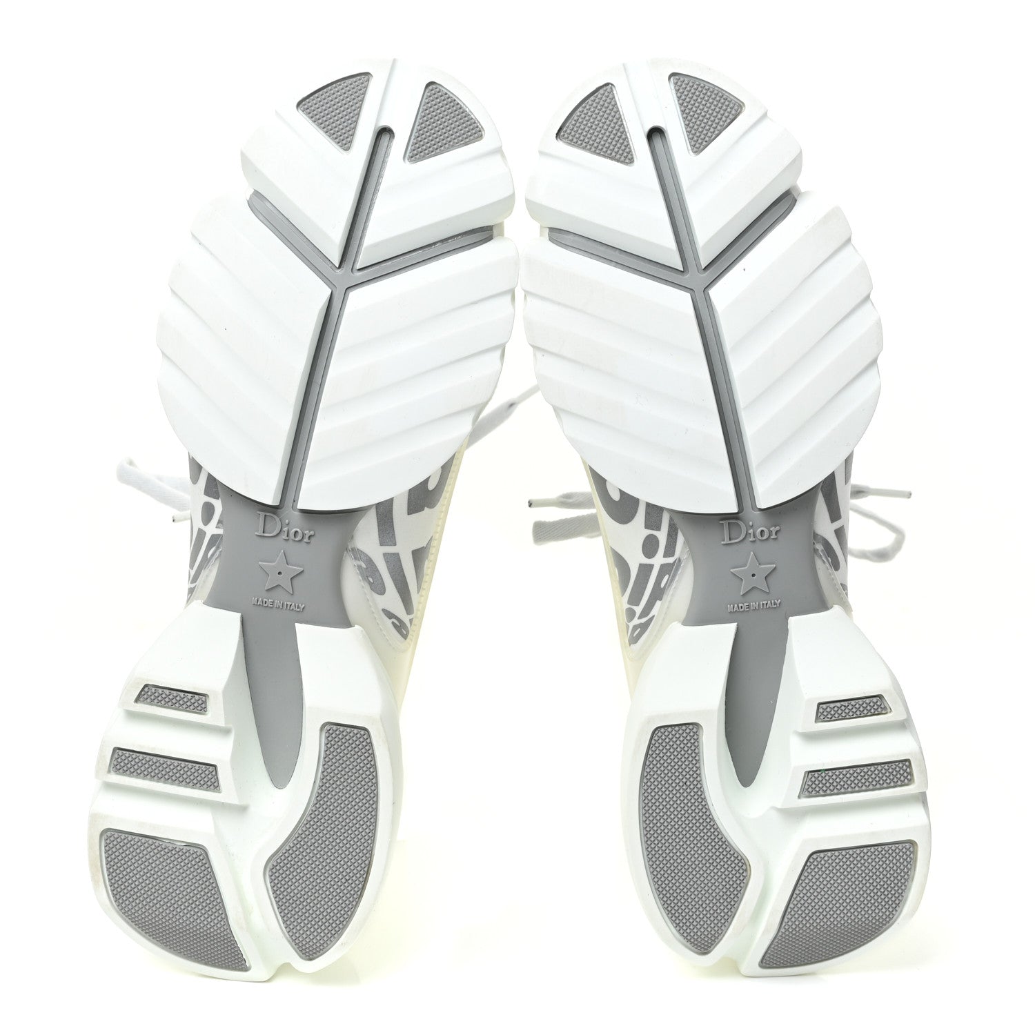 Christian Dior Neoprene Rubber Spatial Print Womens D-Connect Sneakers 38.5 White 6 of 15