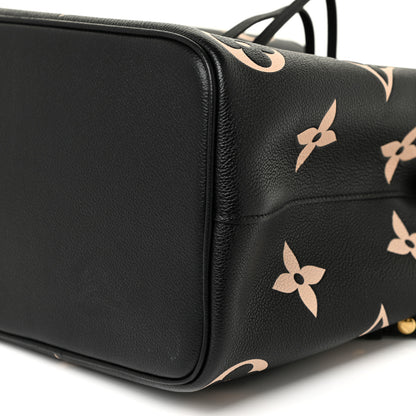 Louis Vuitton Empreinte Monogram Giant Neonoe MM Black Beige 10 of 11