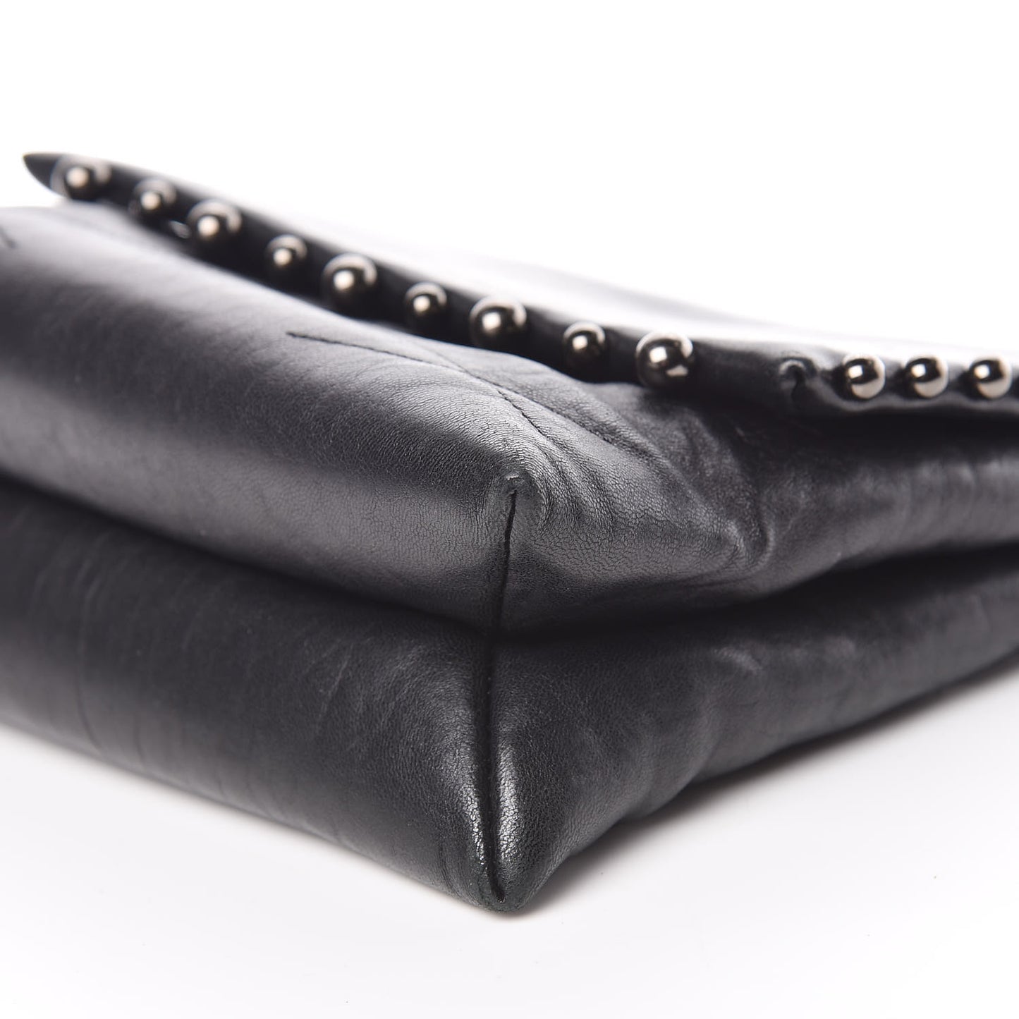 Lambskin Quilted Metal Pearl Mini Sugar Flap Shoulder Bag Black