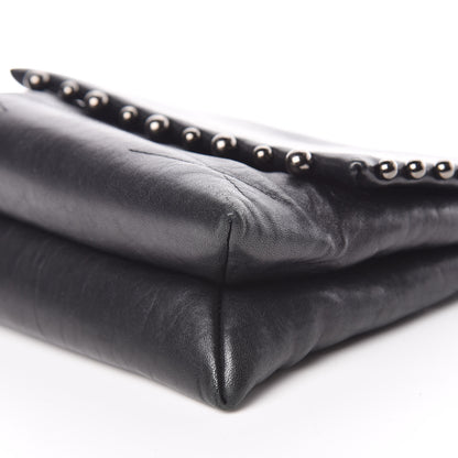 Lanvin Lambskin Quilted Metal Pearl Mini Sugar Flap Shoulder Bag Black 9 of 9