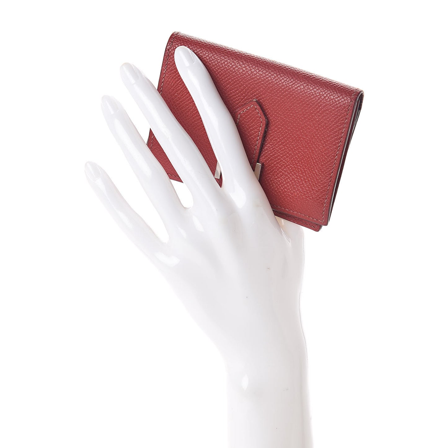 Epsom Bearn Card Holder Wallet Rouge Grenat