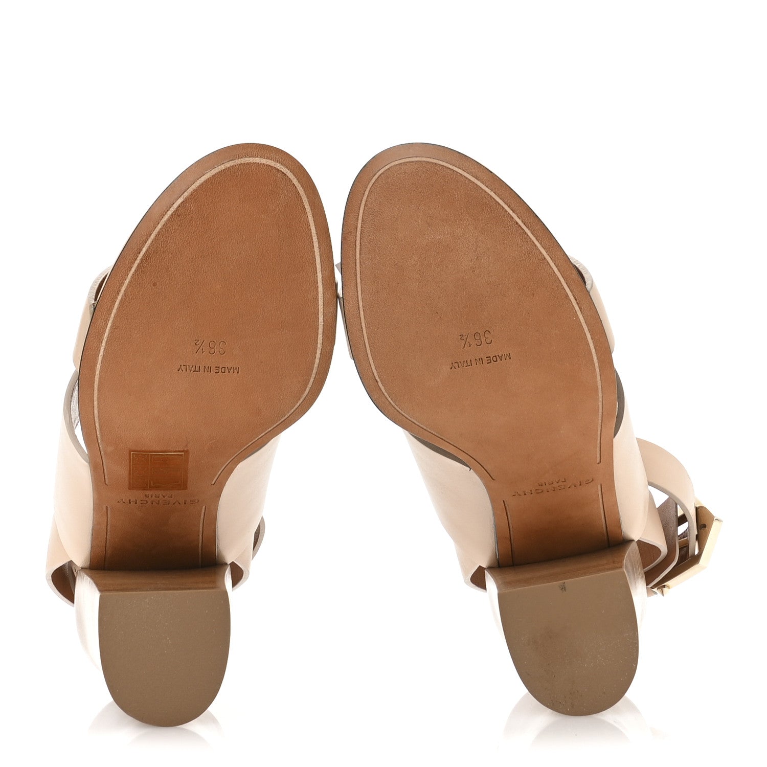 Givenchy Calfskin Sara Block Heels 36.5 Beige 6 of 7