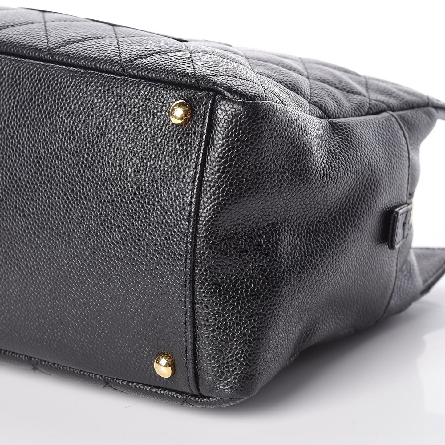 Caviar Quilted Petit Timeless Tote PTT Black