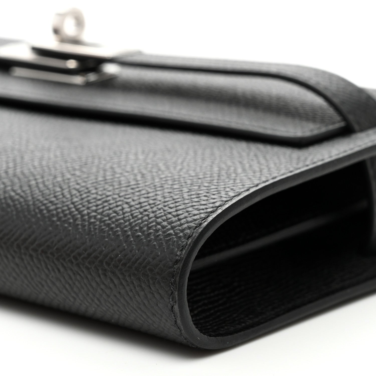 Hermes Epsom Kelly Wallet To Go Black 9 of 10