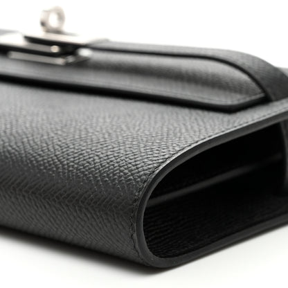 Hermes Epsom Kelly Wallet To Go Black 9 of 10