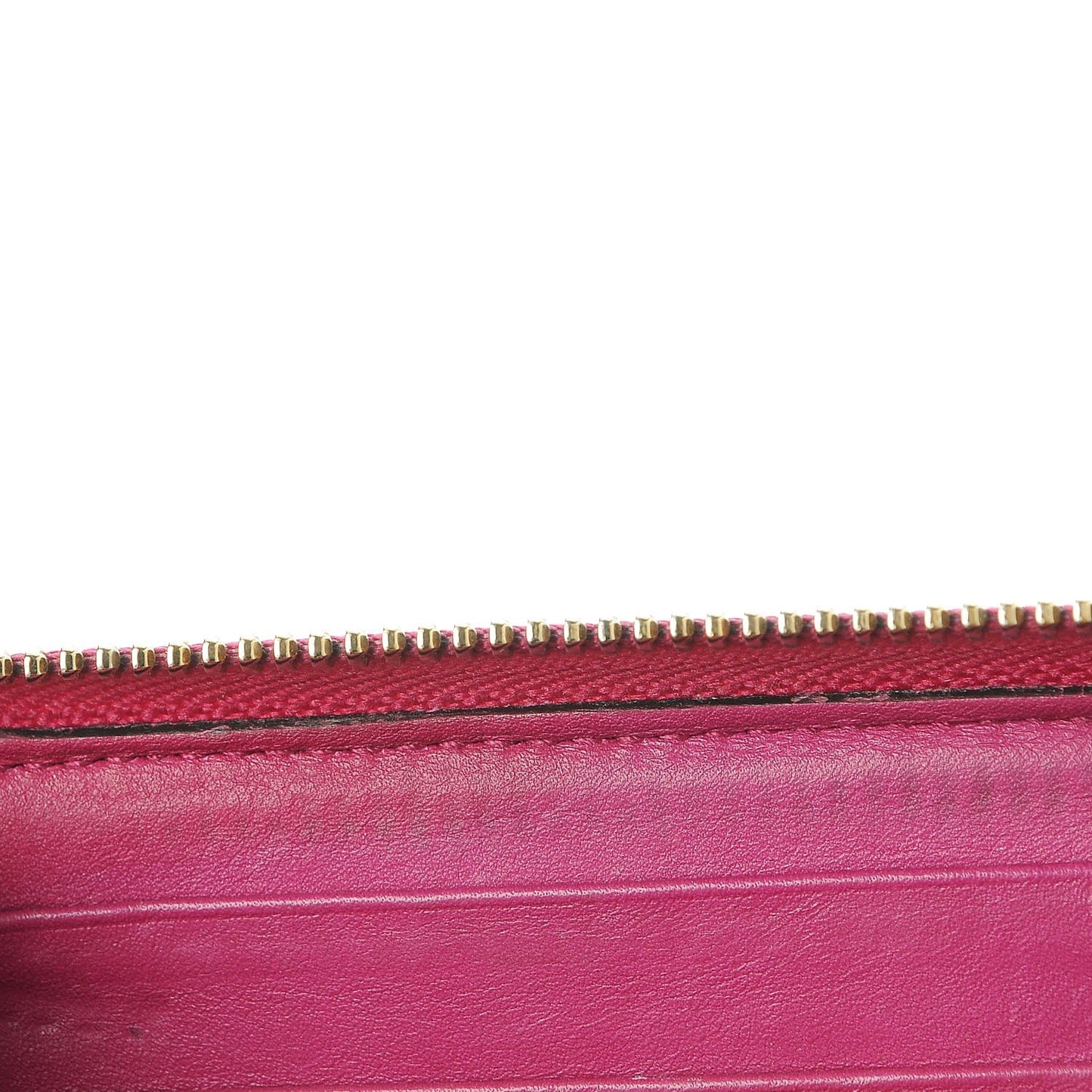 Patent Microguccissima Nice Zip Around Wallet Bright Bouganville