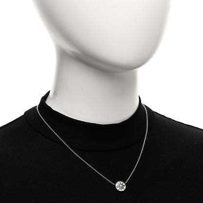 Christian Dior 18K White Gold Diamond Mother of Pearl Rose Des Vents Necklace 2 of 4