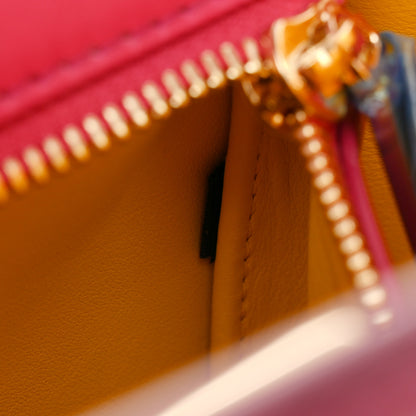Dolce & Gabbana Calfskin Small Sicily 62 Soft Bag Fuchsia Yellow 7 of 10