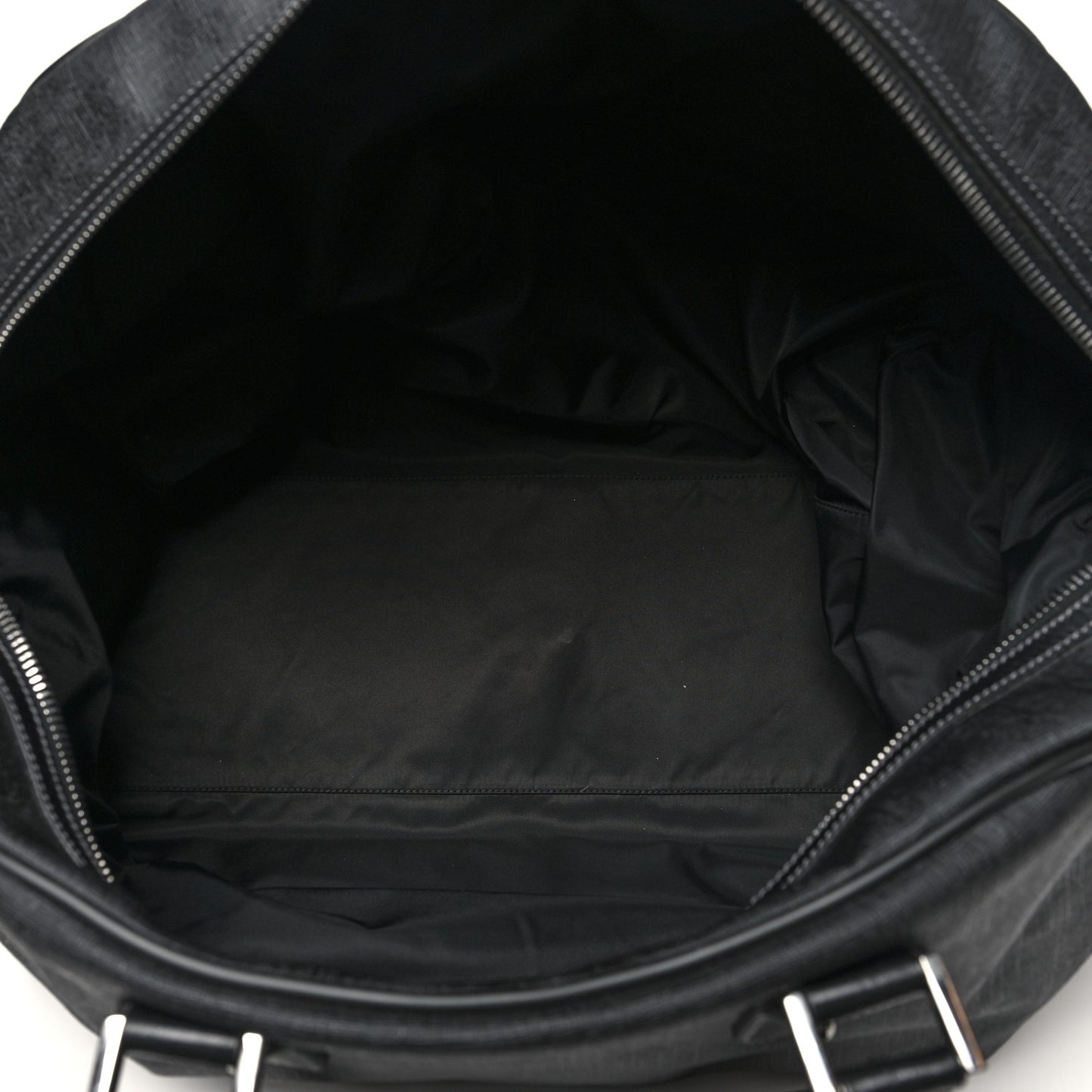 Coated Canvas Interlocking G Duffle Bag Black