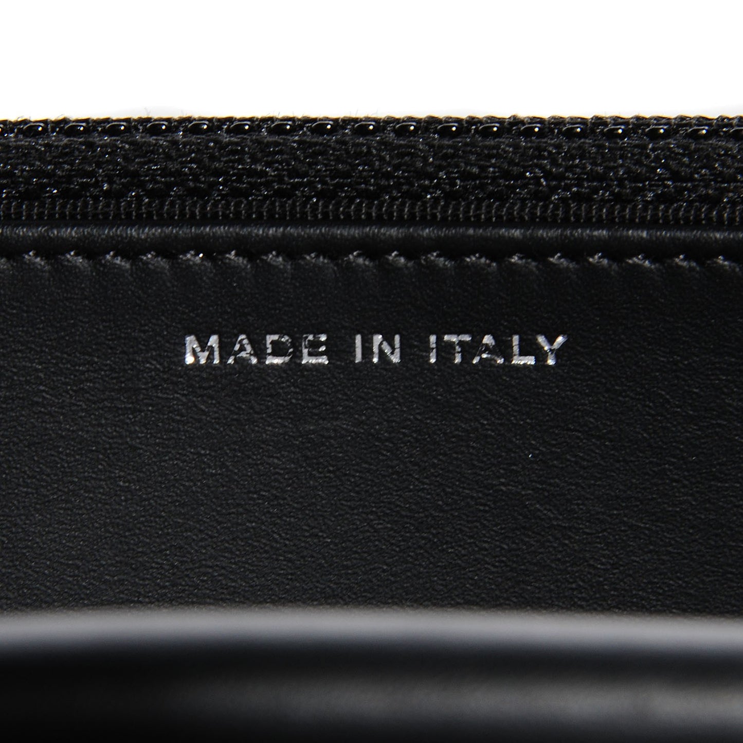 Patent Quilted Wallet On Chain WOC Black