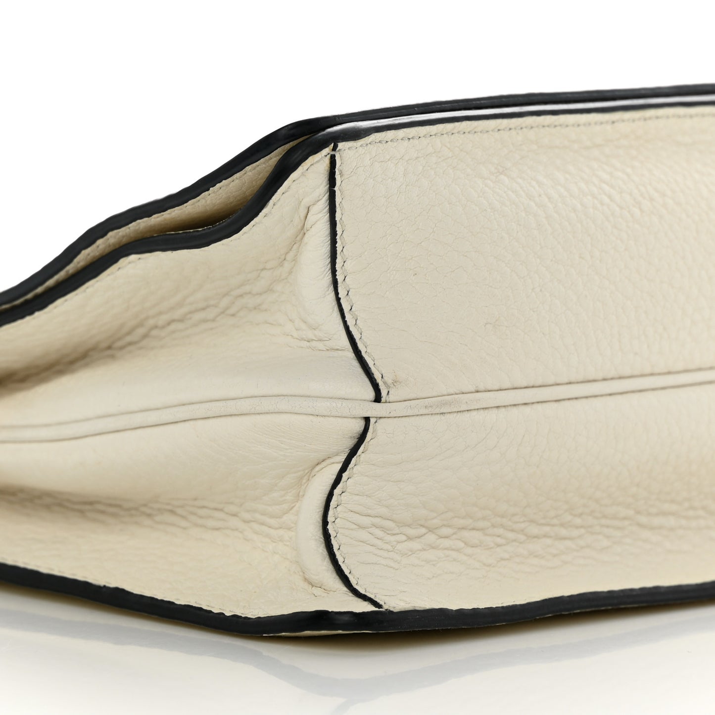 Vitello Daino Crossbody Flap White