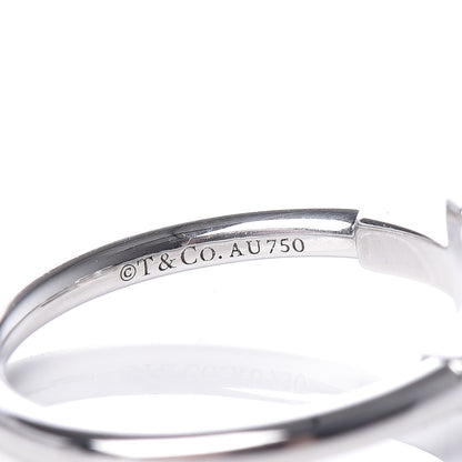 Tiffany 18K White Gold T Wire Ring 48 4.5 5 of 5