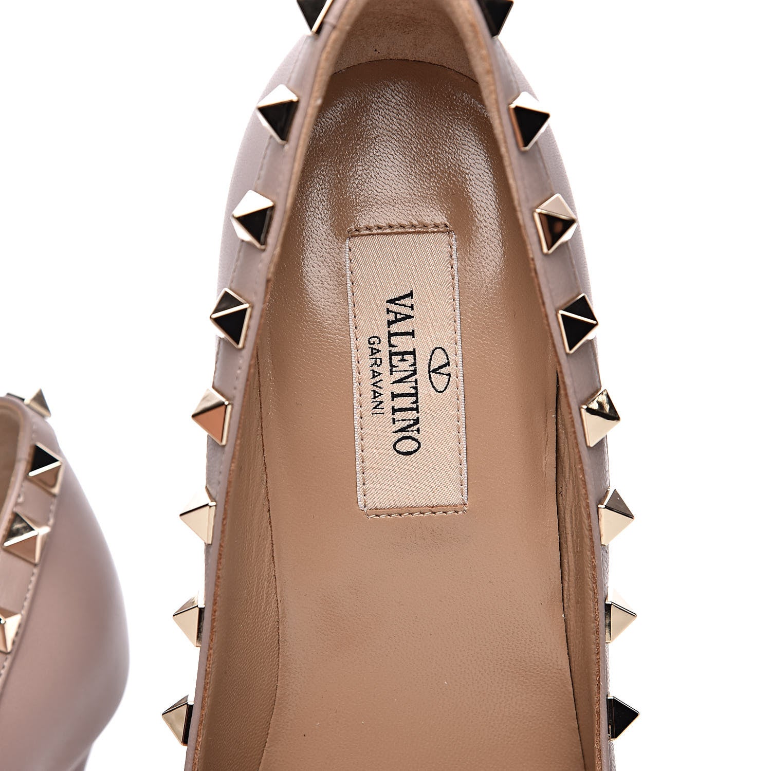 Valentino Garavani Nappa Rockstud 100mm Pumps 35 Poudre 7 of 9