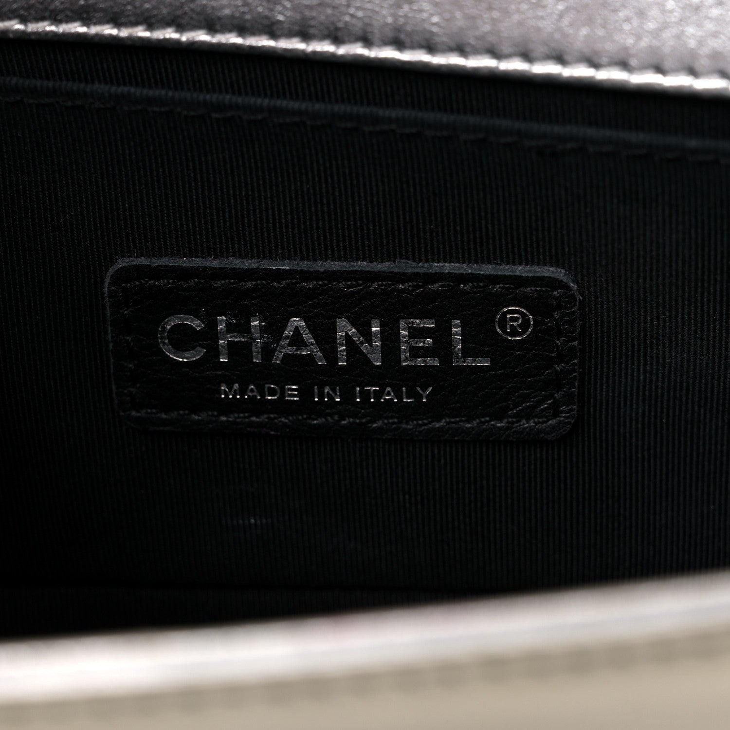Chanel Metallic Patent Calfskin Quilted Small Boy Flap Silver 5 of 15