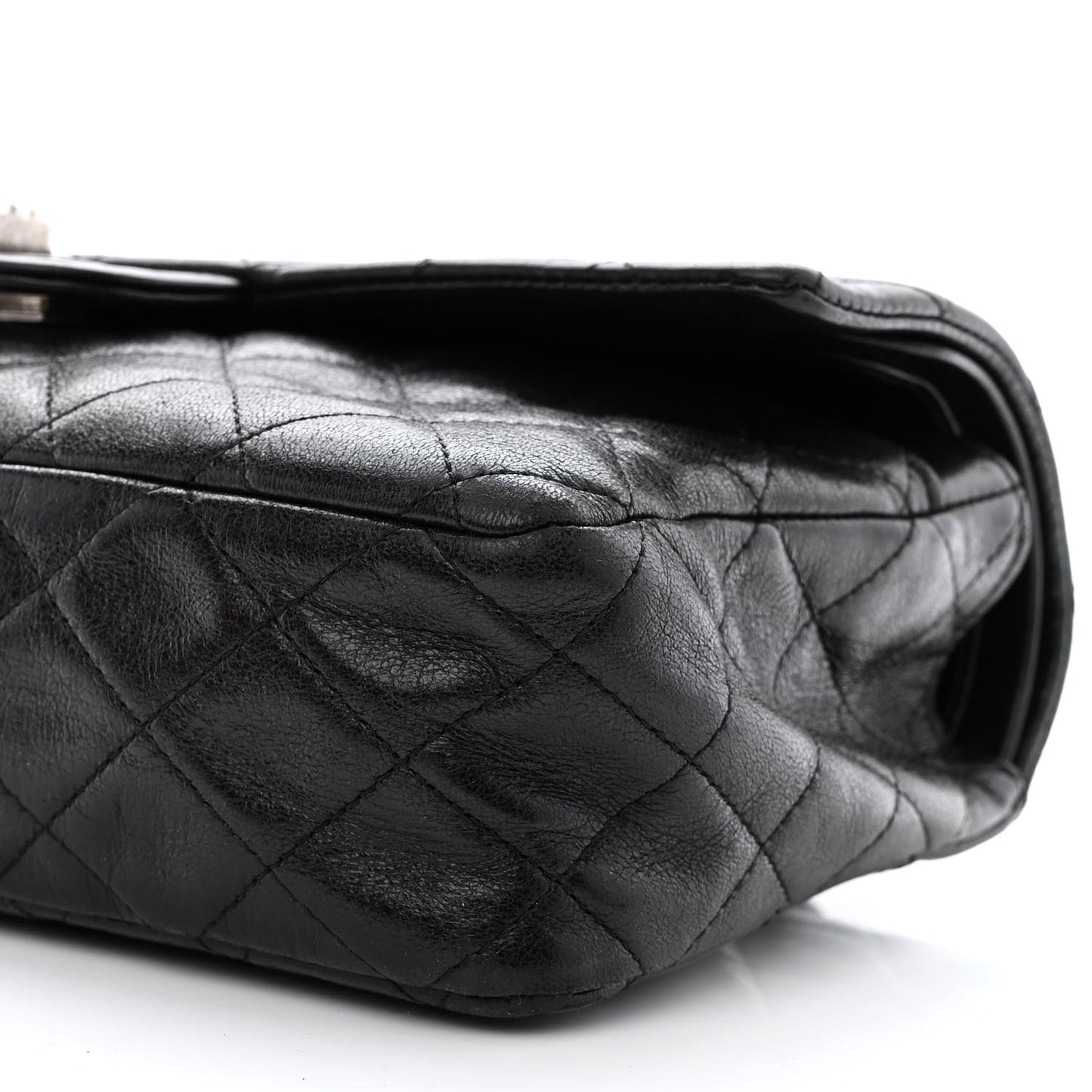 Lambskin Quilted Medium Hybrid Reissue Flap Black