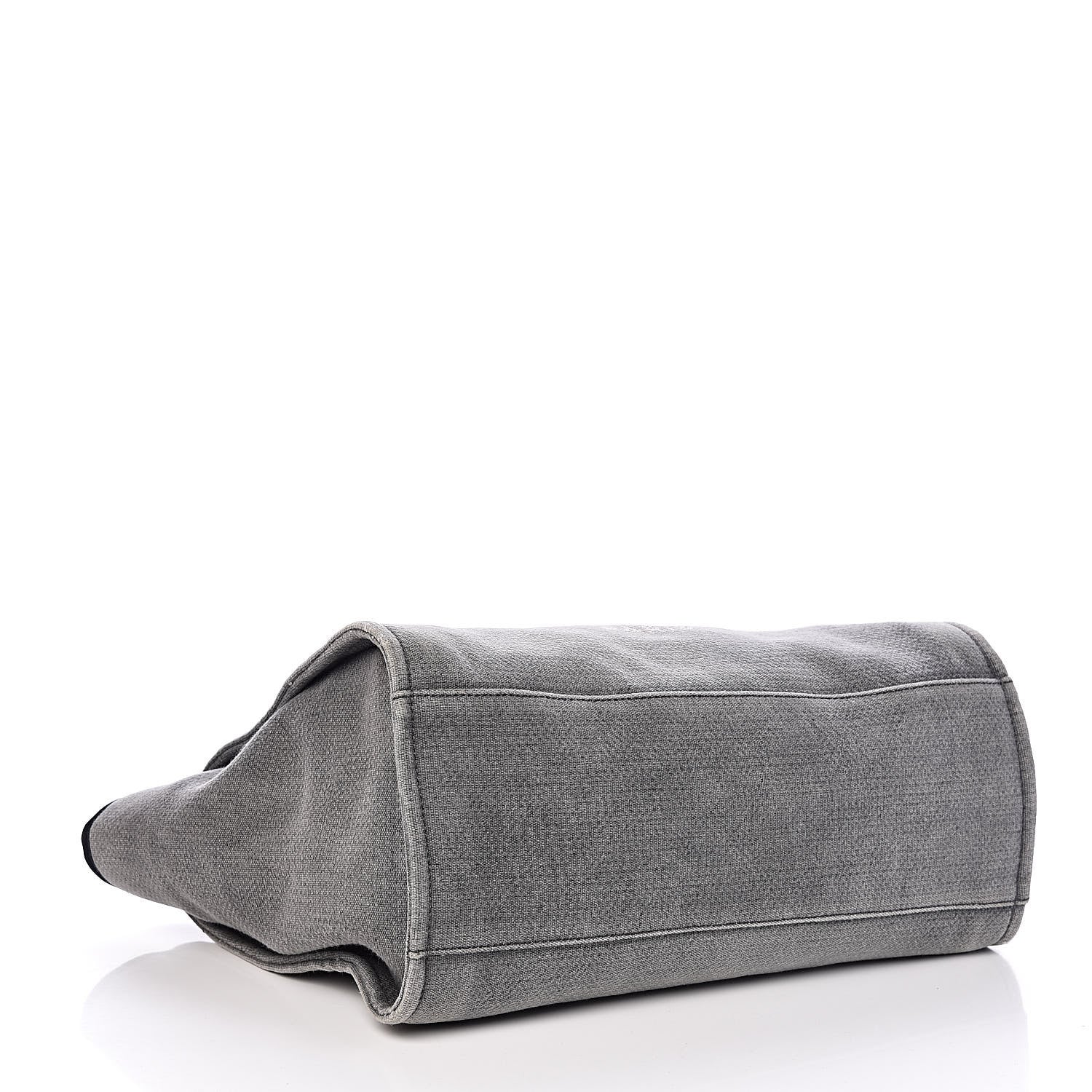 Chanel Canvas Large Deauville Tote Grey 4 of 16