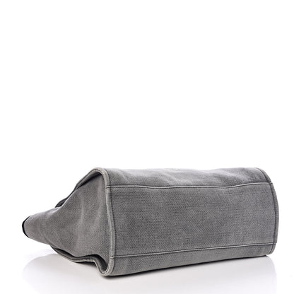 Chanel Canvas Large Deauville Tote Grey 4 of 16