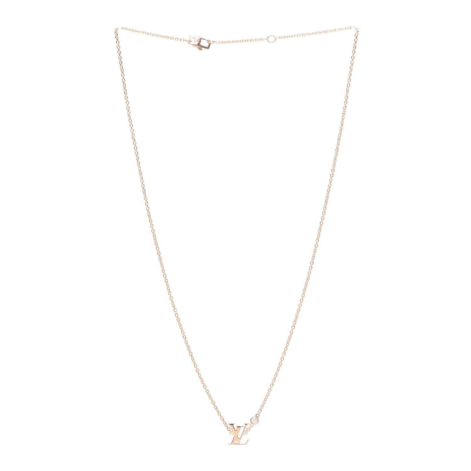 Louis Vuitton 18K Pink Gold Diamond Idylle Blossom LV Pendant Necklace 3 of 5