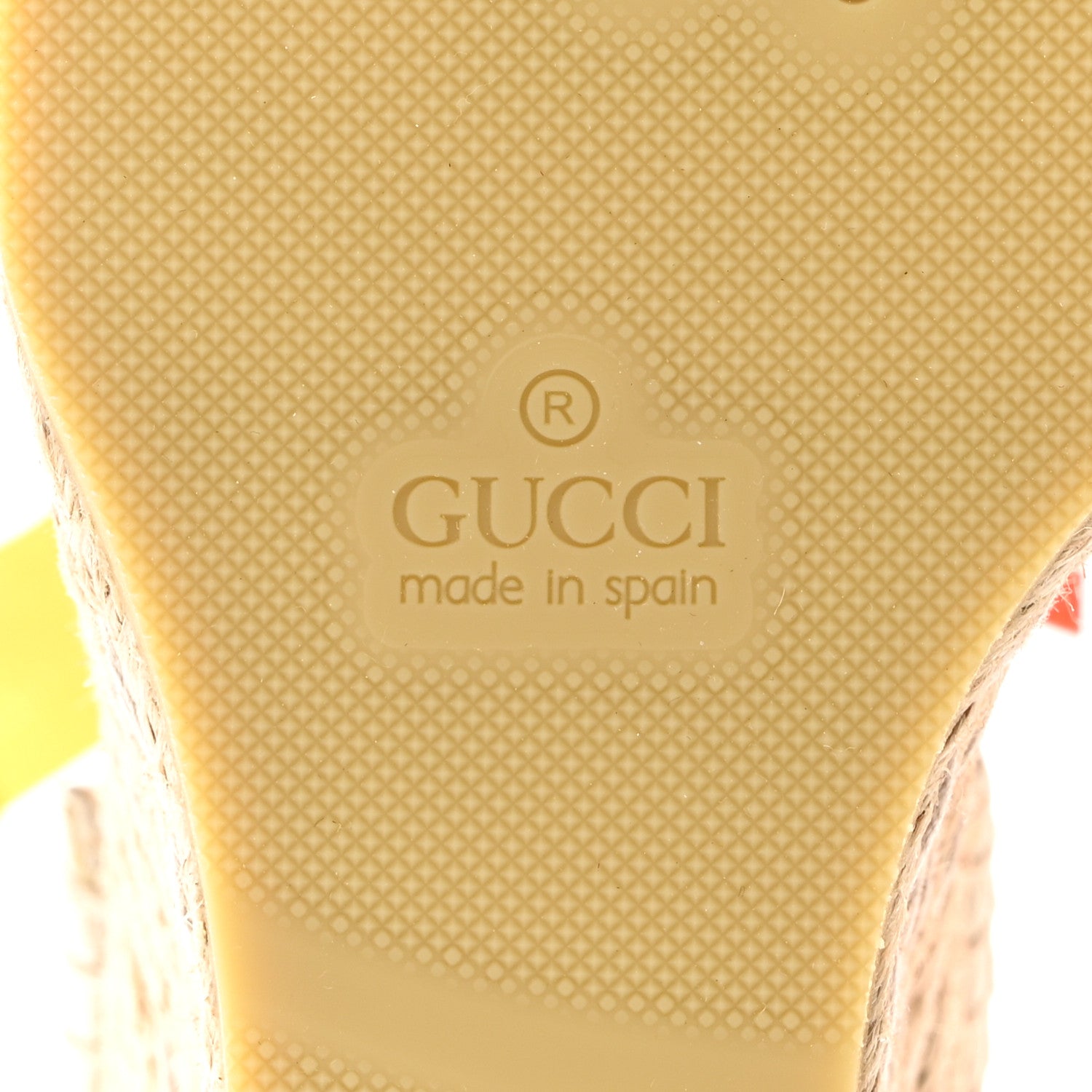 Gucci Canvas Ankle Wrap Interlocking G Platform 35/120mm Espadrille Wedges 36 Orange Yellow 6 of 9