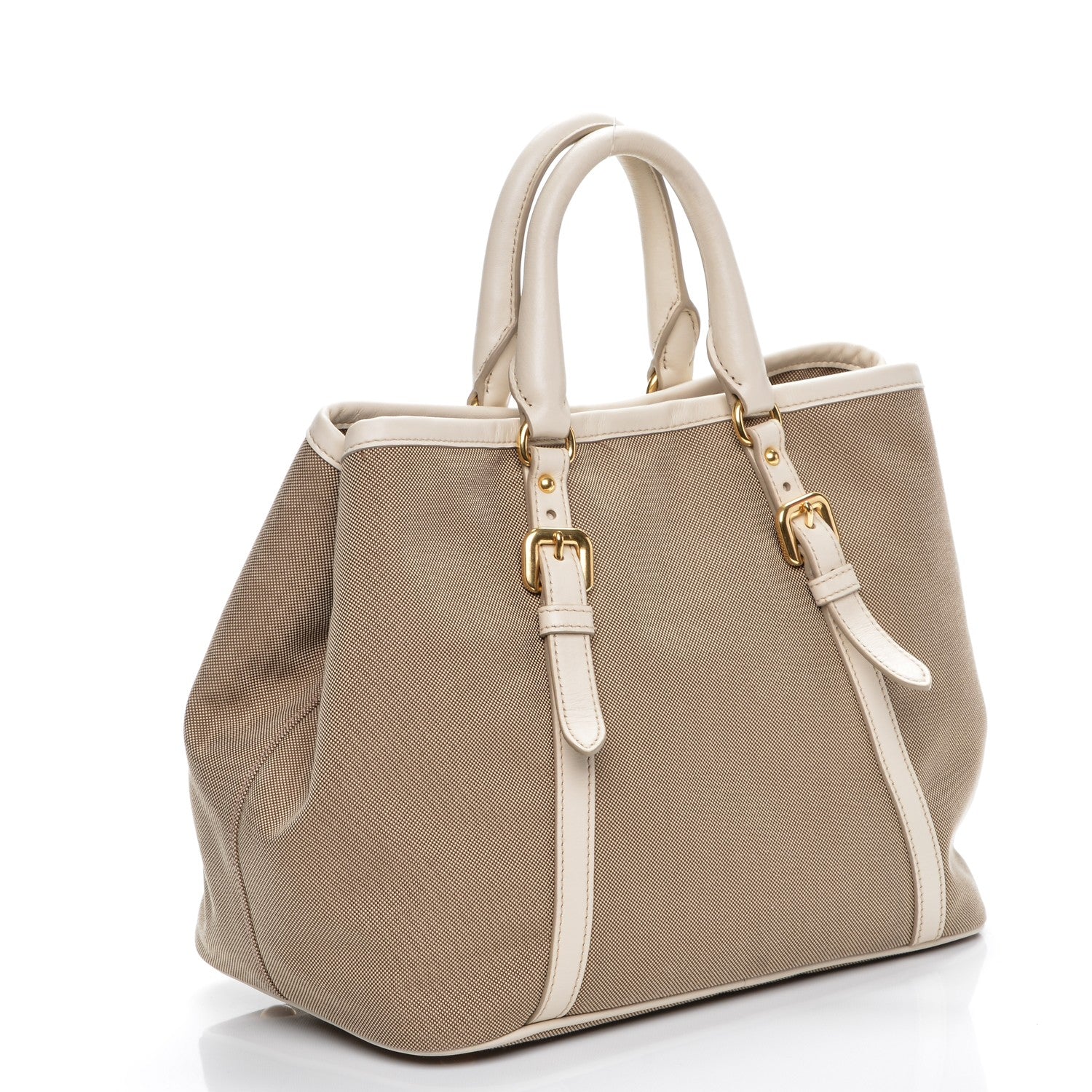 Prada Jacquard Logo Tote Corda Talco 3 of 10