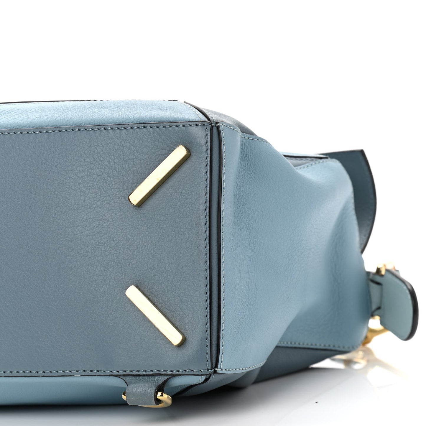 Calfskin Medium Puzzle Bag Aqua Light Blue Stone Blue