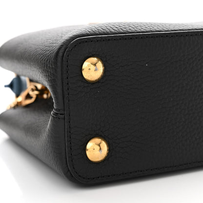 Louis Vuitton Taurillon Capucines BB Black General Blue 8 of 10