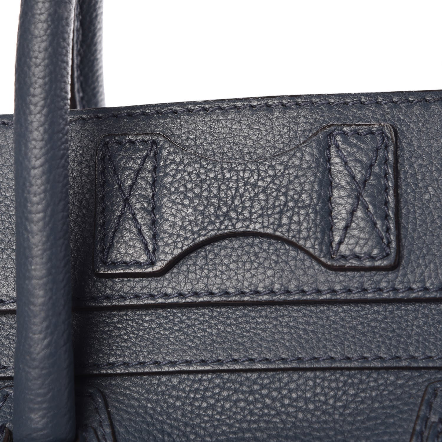 Celine Drummed Calfskin Mini Luggage Orage 15 of 17
