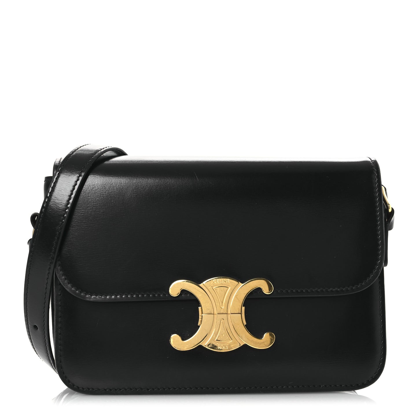 Shiny Calfskin Teen Triomphe Black