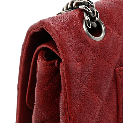 Chanel Washed Caviar Quilted 2.55 Reissue 225 Bijoux Chain Flap Red 18 of 19