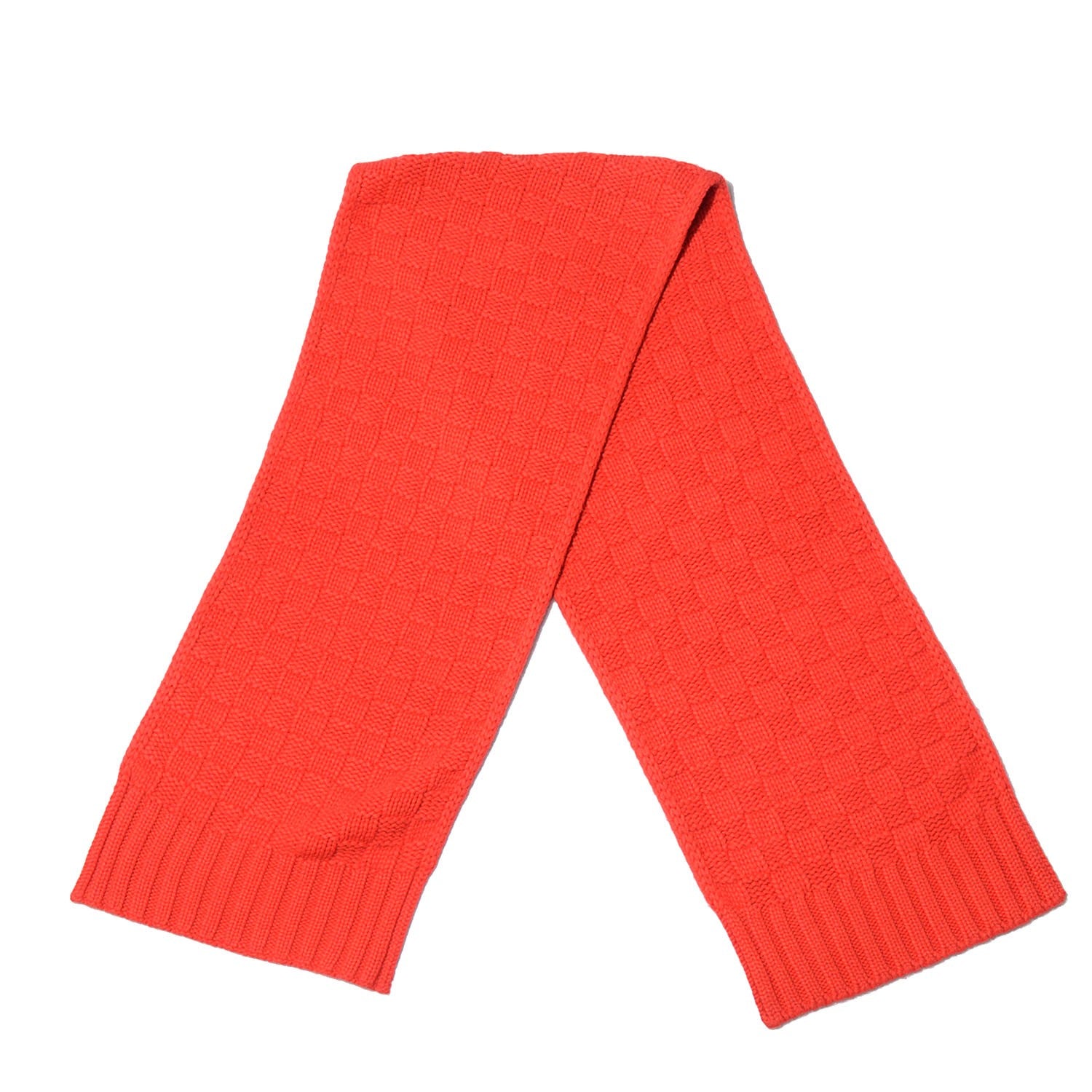 Louis Vuitton Cashmere Damier Helsinki Scarf Red 3 of 5