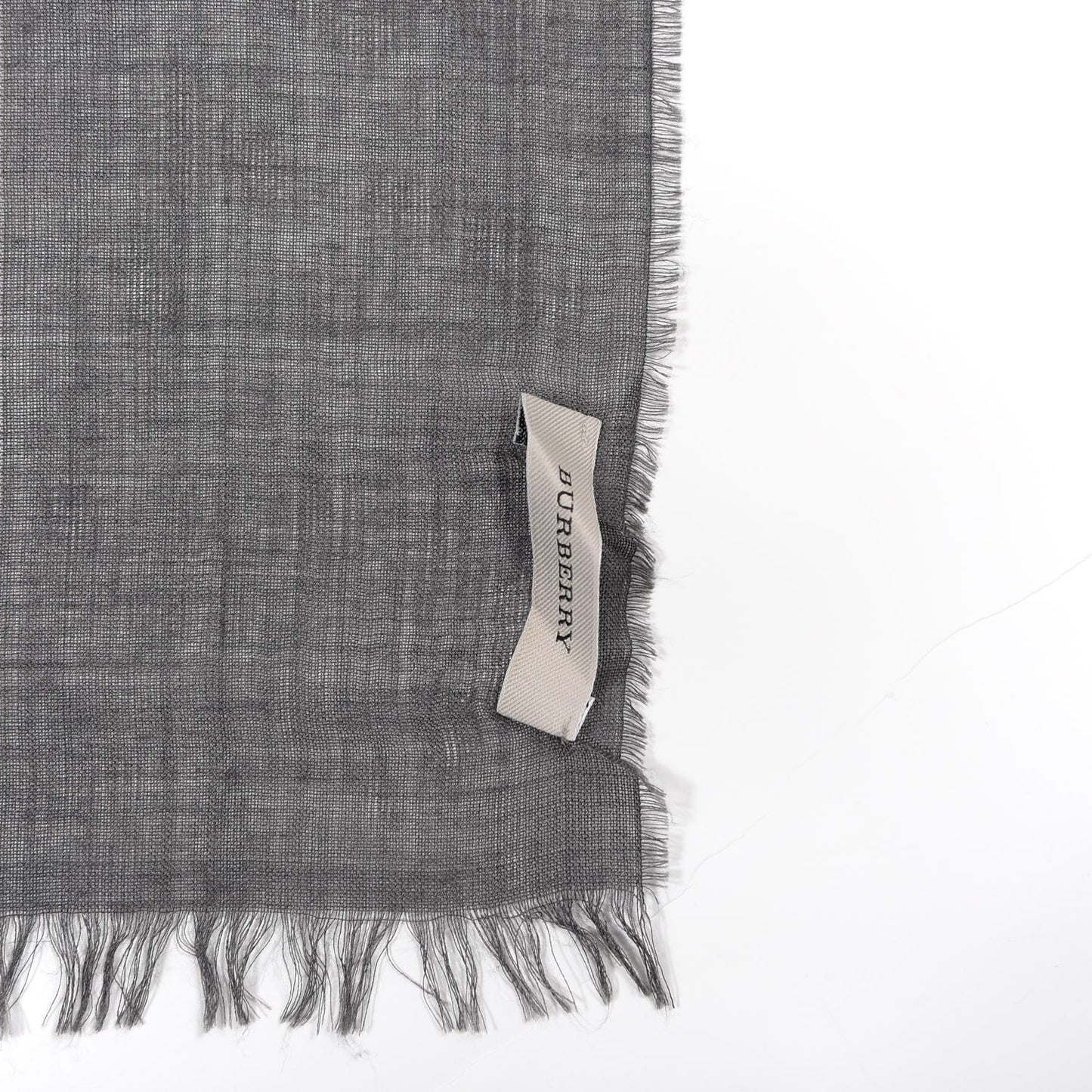 House Check Lightweight Scarf Grey
