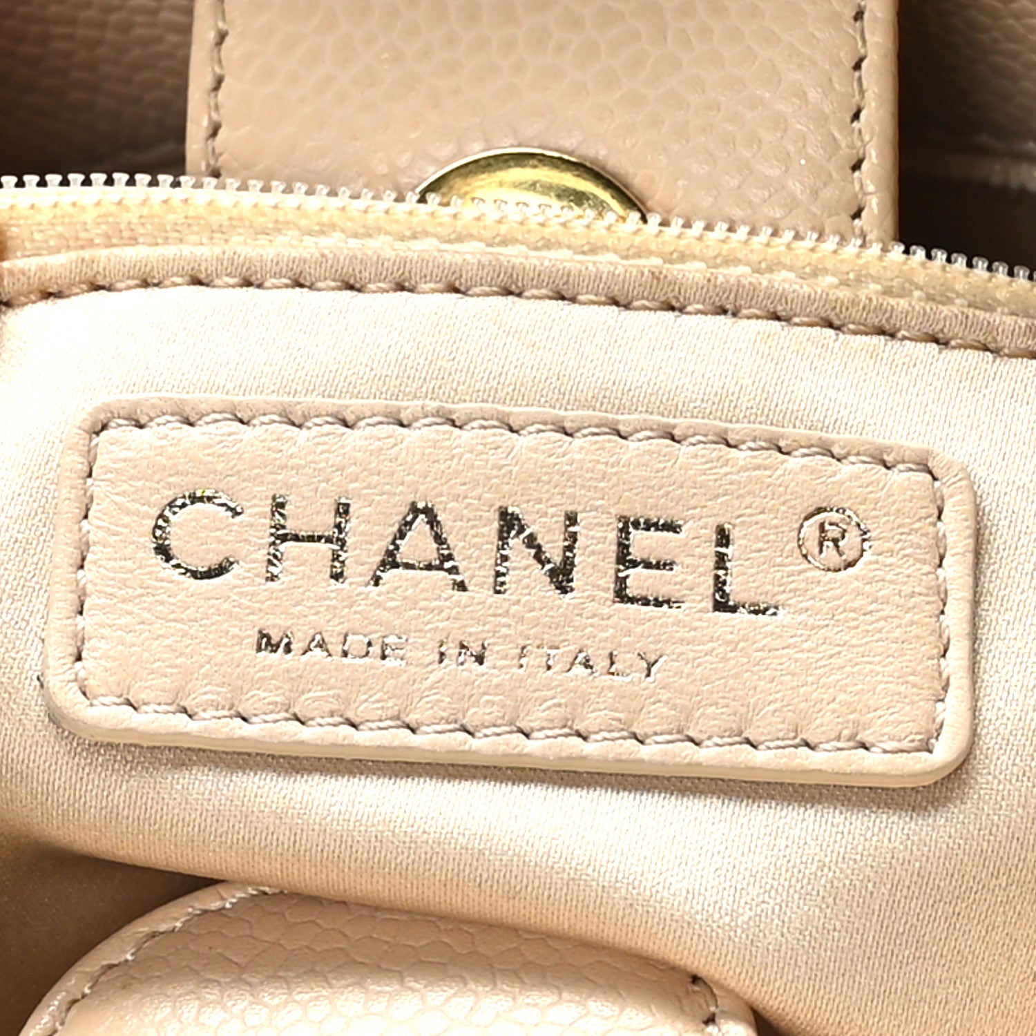 Chanel Caviar Quilted Petit Shopping Tote PST Beige Clair 6 of 9