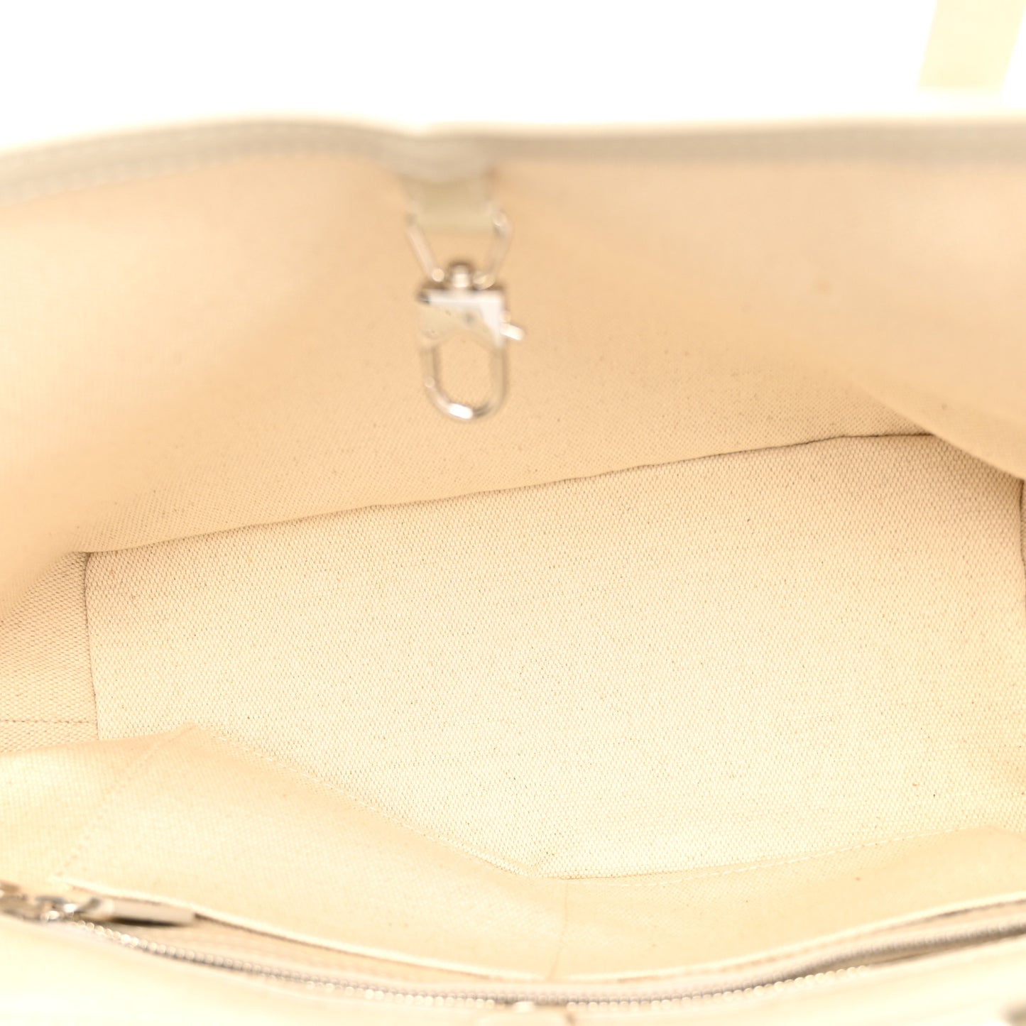 Calfskin Canvas M Tote PM Beige