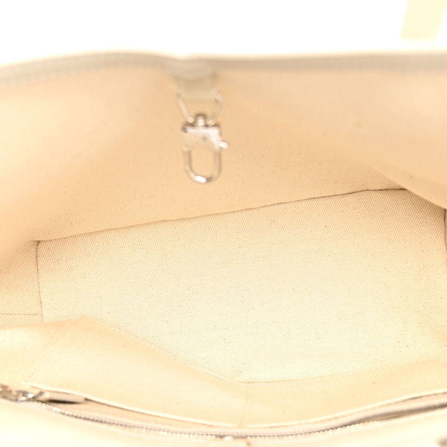 Moynat Calfskin Canvas M Tote PM Beige 5 of 9