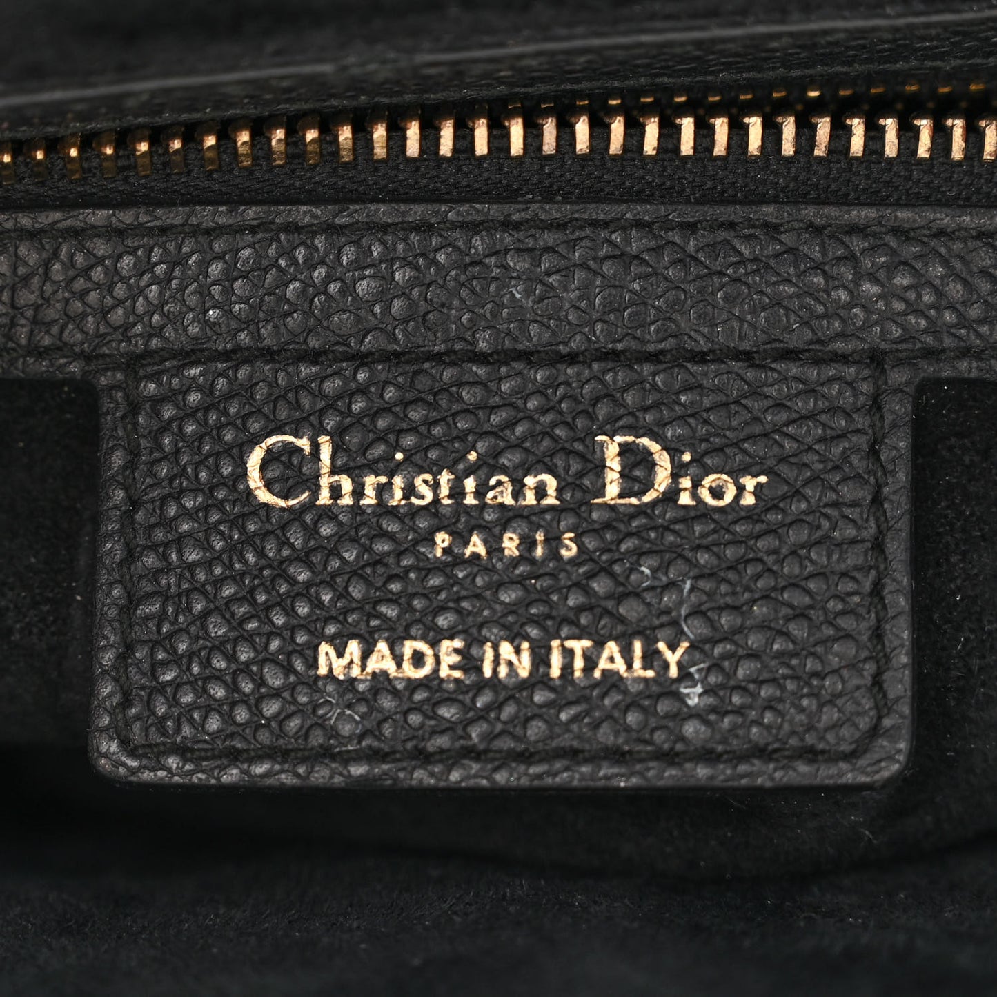Grained Calfskin Saddle Bag Black