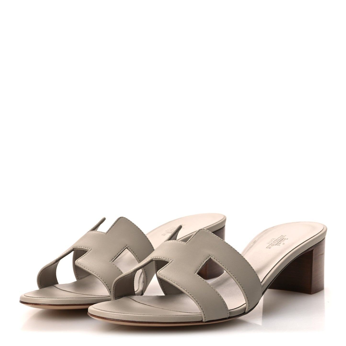 Calfskin Oasis Sandals 41 Beige Nude