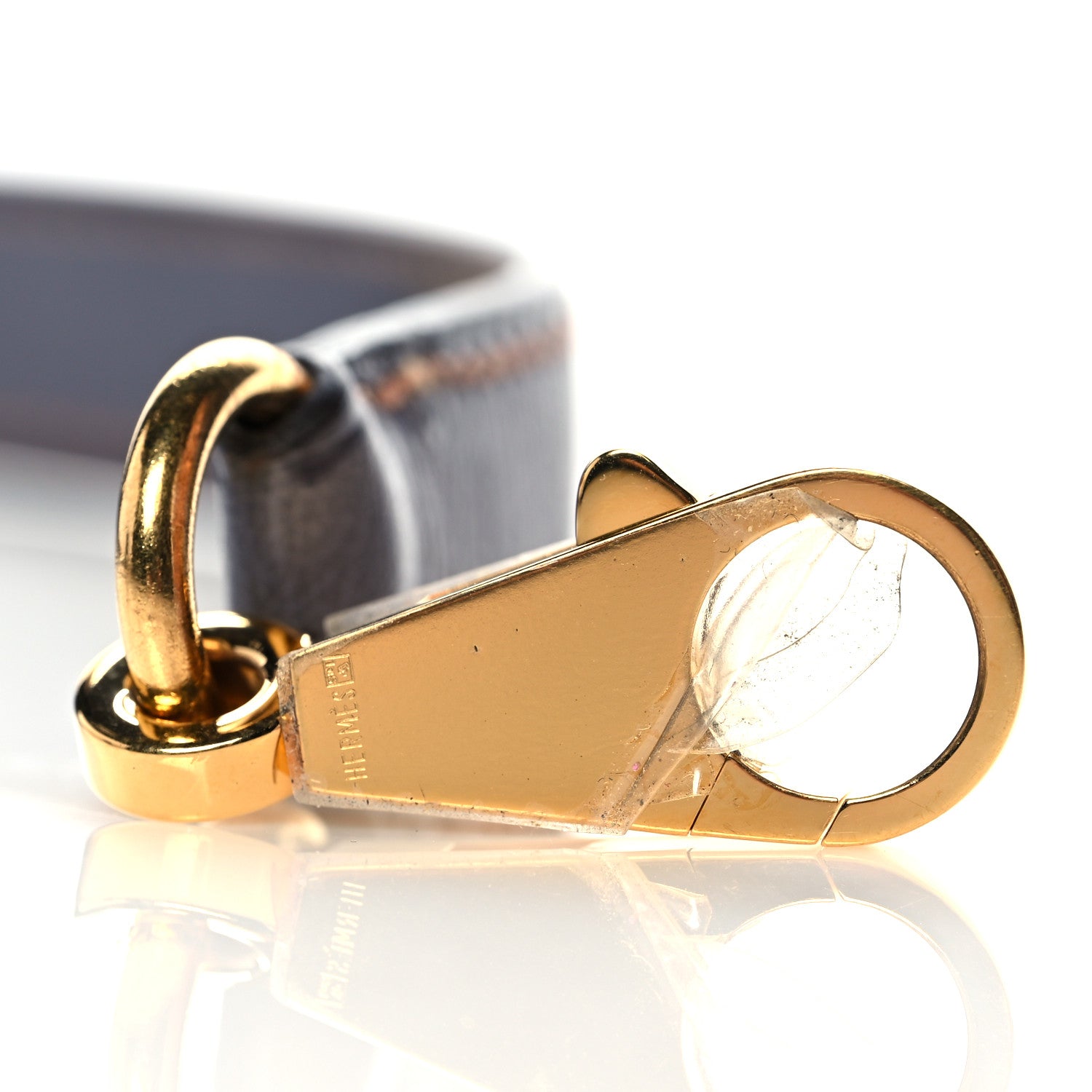 Hermes Ostrich Horseshoe Kelly Sellier 28 Terre Cuite Gris Agate 32 of 39