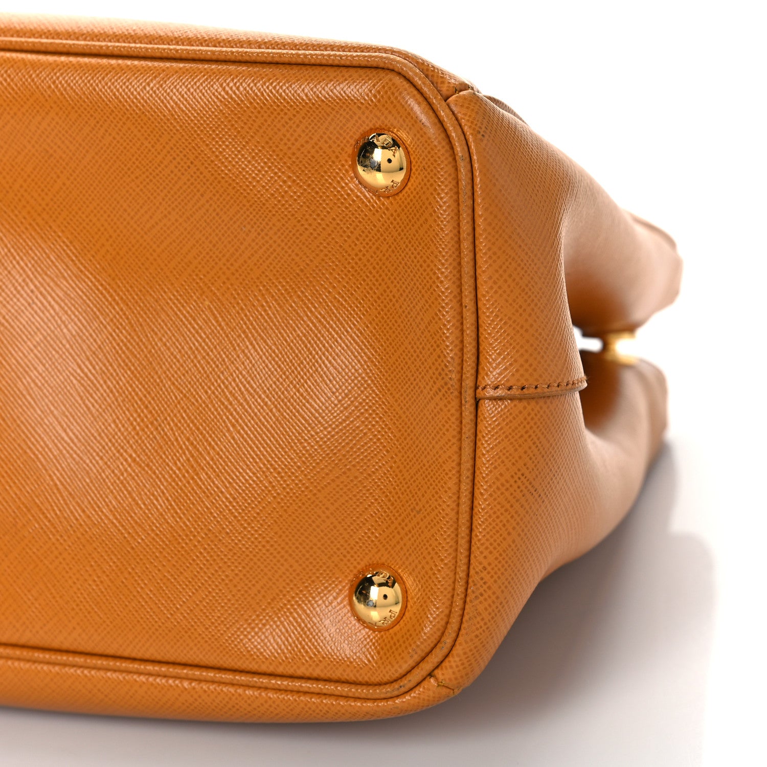 Prada Saffiano Small Galleria Double Zip Tote Cannella 8 of 10