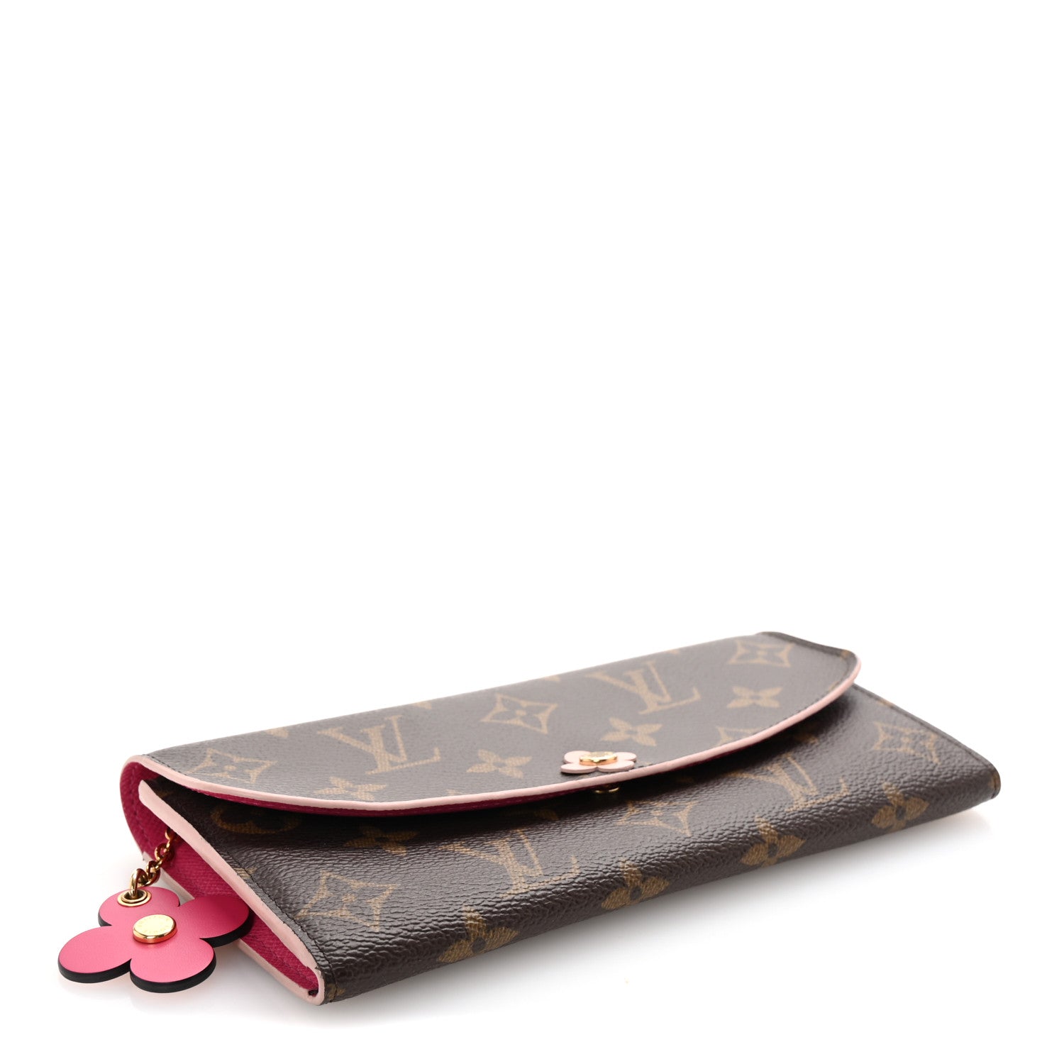 Louis Vuitton Monogram Bloom Flower Emilie Wallet Fuchsia 4 of 7