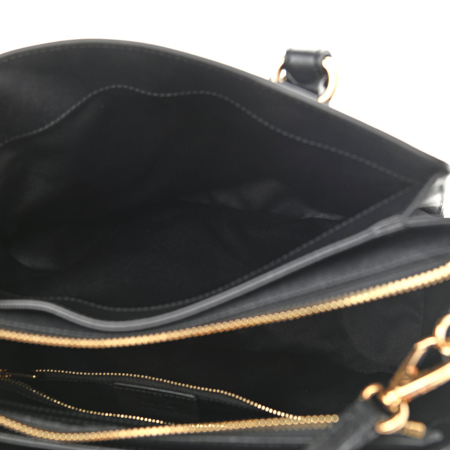 Printed Calfskin Beky Tote Black