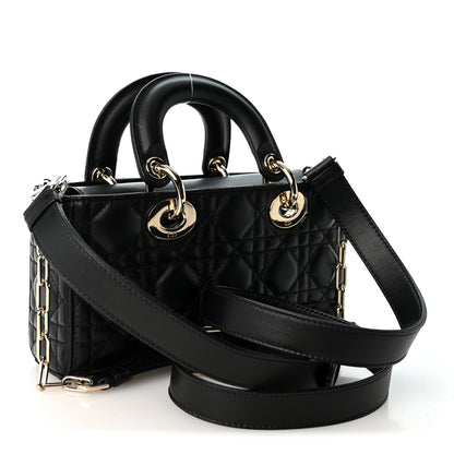 Christian Dior Lambskin Cannage Small Lady D-Joy Black 3 of 10