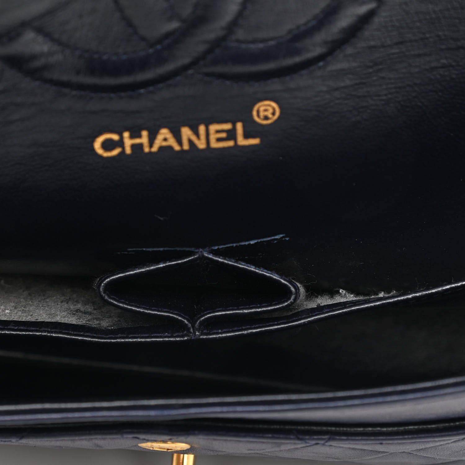 Chanel Lambskin Quilted Small Double Flap Navy 11 of 19