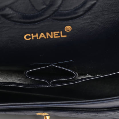 Chanel Lambskin Quilted Small Double Flap Navy 11 of 19