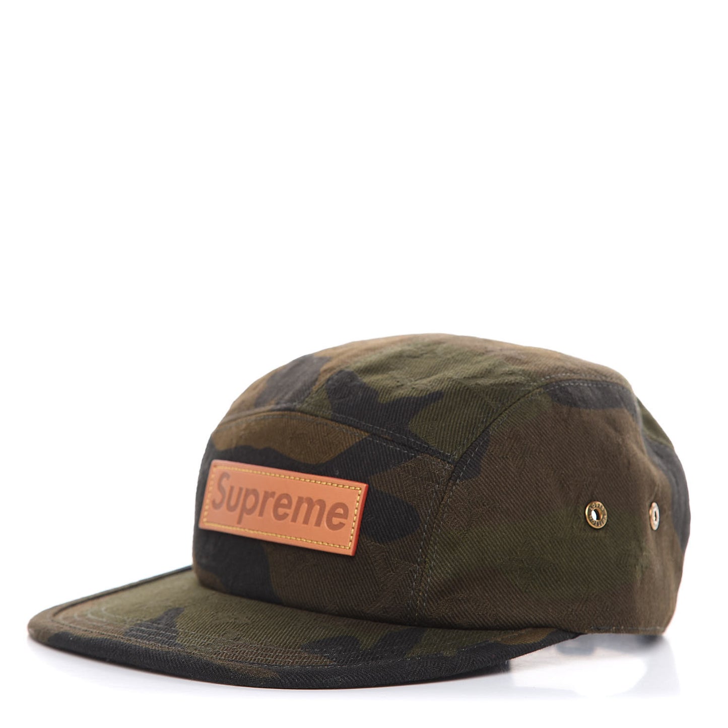 X SUPREME Monogram 5 Panels Camouflage Baseball Cap