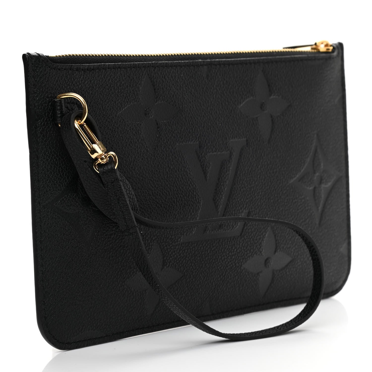 Louis Vuitton Empreinte Monogram Giant Neverfull MM Pochette Black 3 of 6
