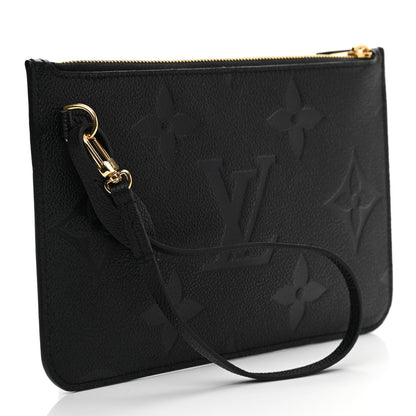 Louis Vuitton Empreinte Monogram Giant Neverfull MM Pochette Black 3 of 6