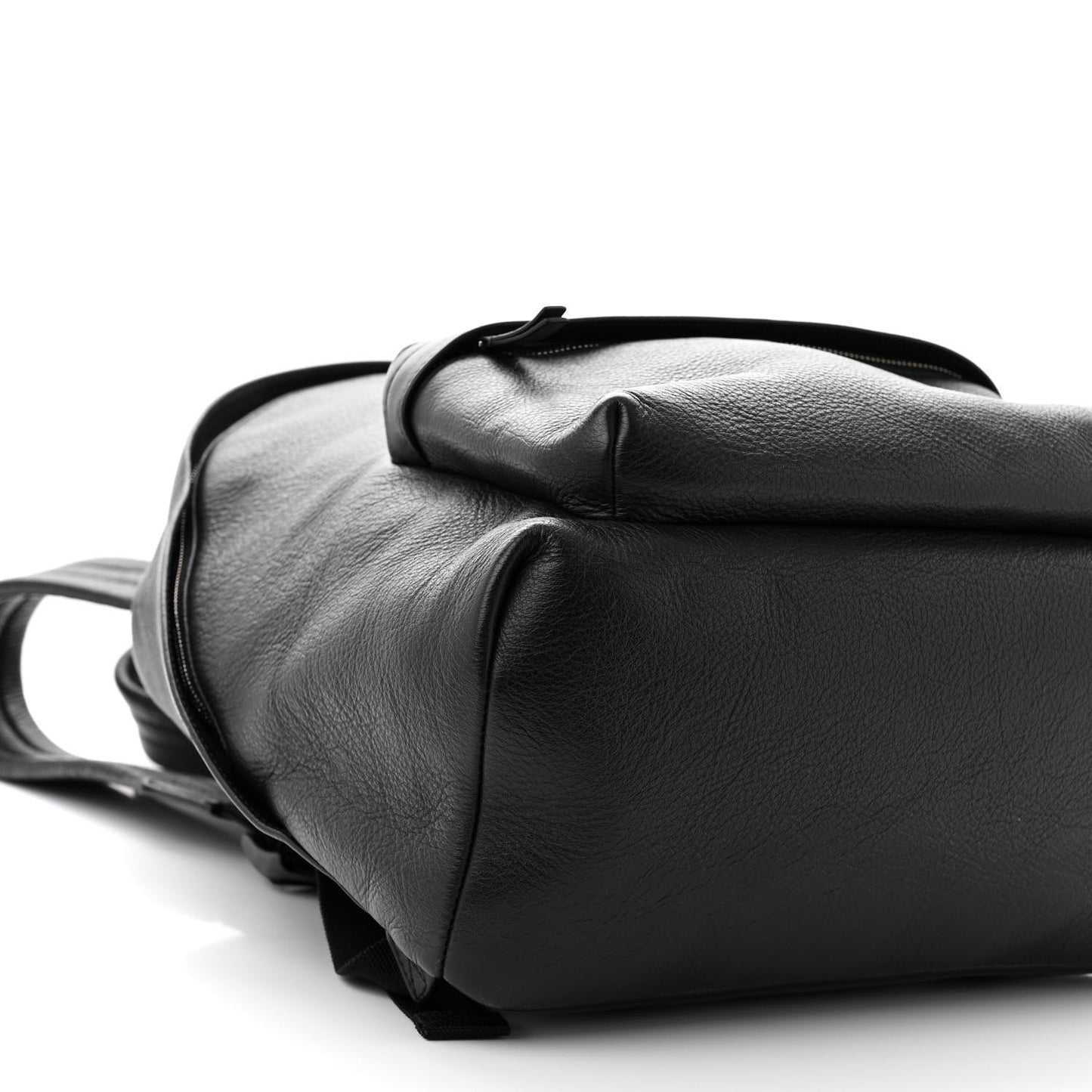 Smooth Calfskin Logo Small Everyday Backpack Black Red White